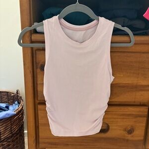 Lululemon Light Pink Ruched Side Tank